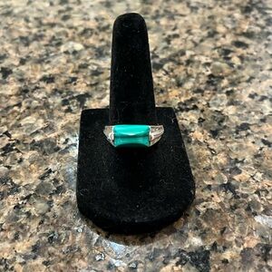 Malachite and Silver Ring